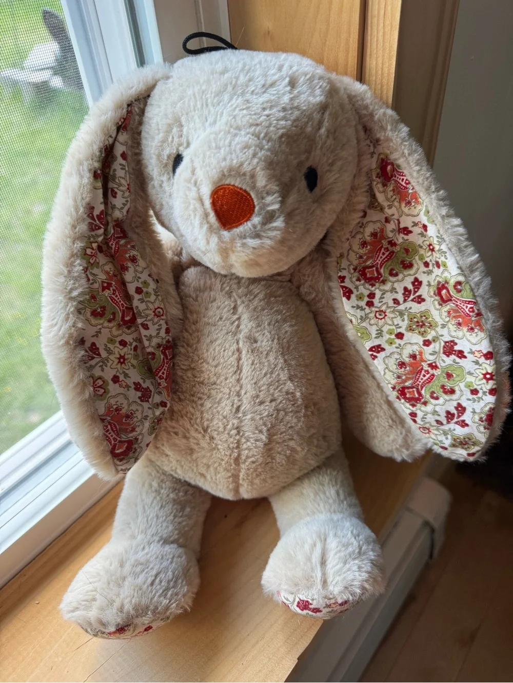 Never used-Squeaky Bunny with Crinkle Ears